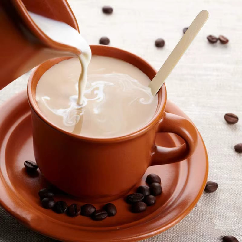 100 pièces café remuer bâtons jetables en bois naturel agitateurs