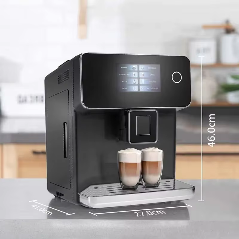 pour. Machine à café expresso italienne, commerciale, intelligente, entièrement automatique, écran tactile numérique, design universel, nouvelle conception, pour la maison