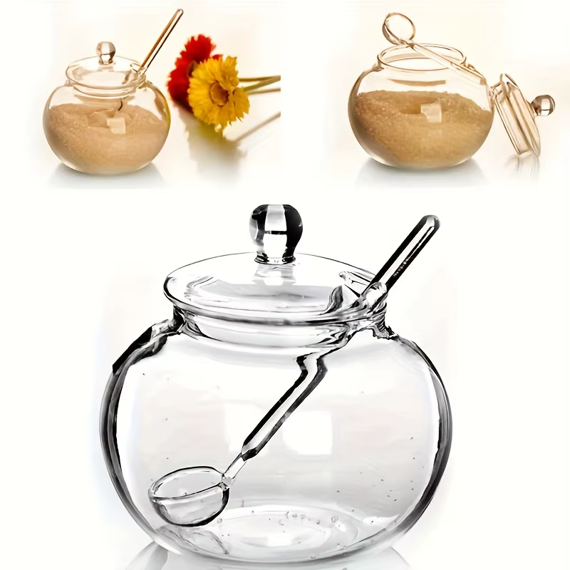 Sucre Transparent de 350ML avec couvercle