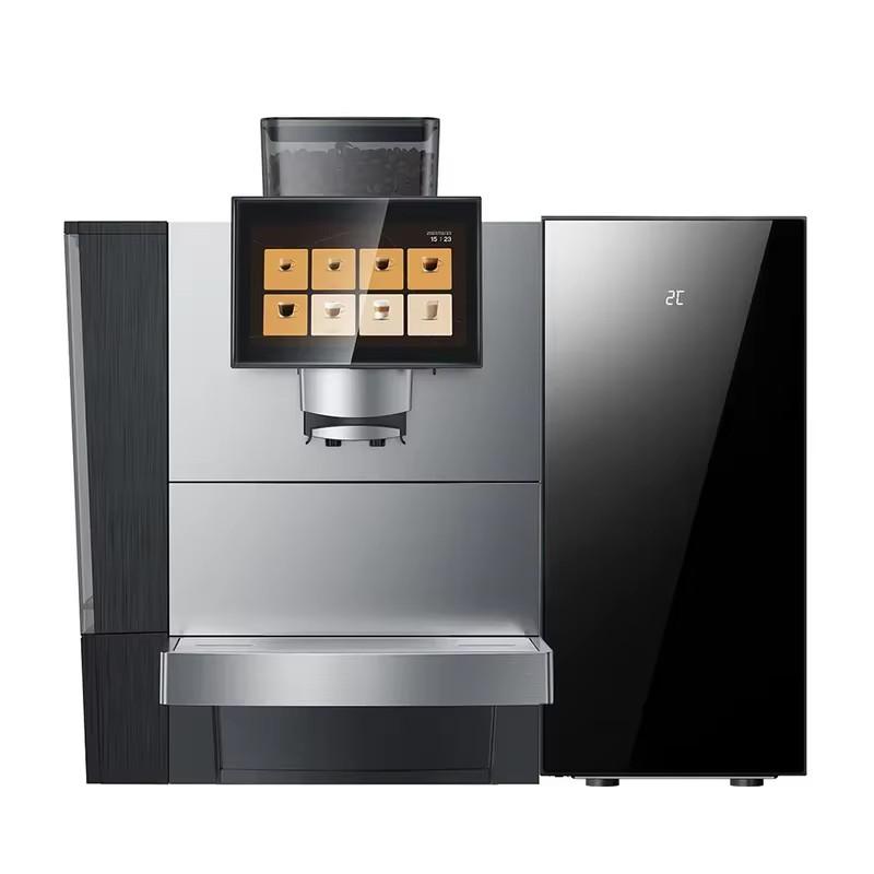 Machine à café intelligente automatique commerciale, machine à expresso intelligente du grain à la tasse pour le bureau, les restaurants et les cafés