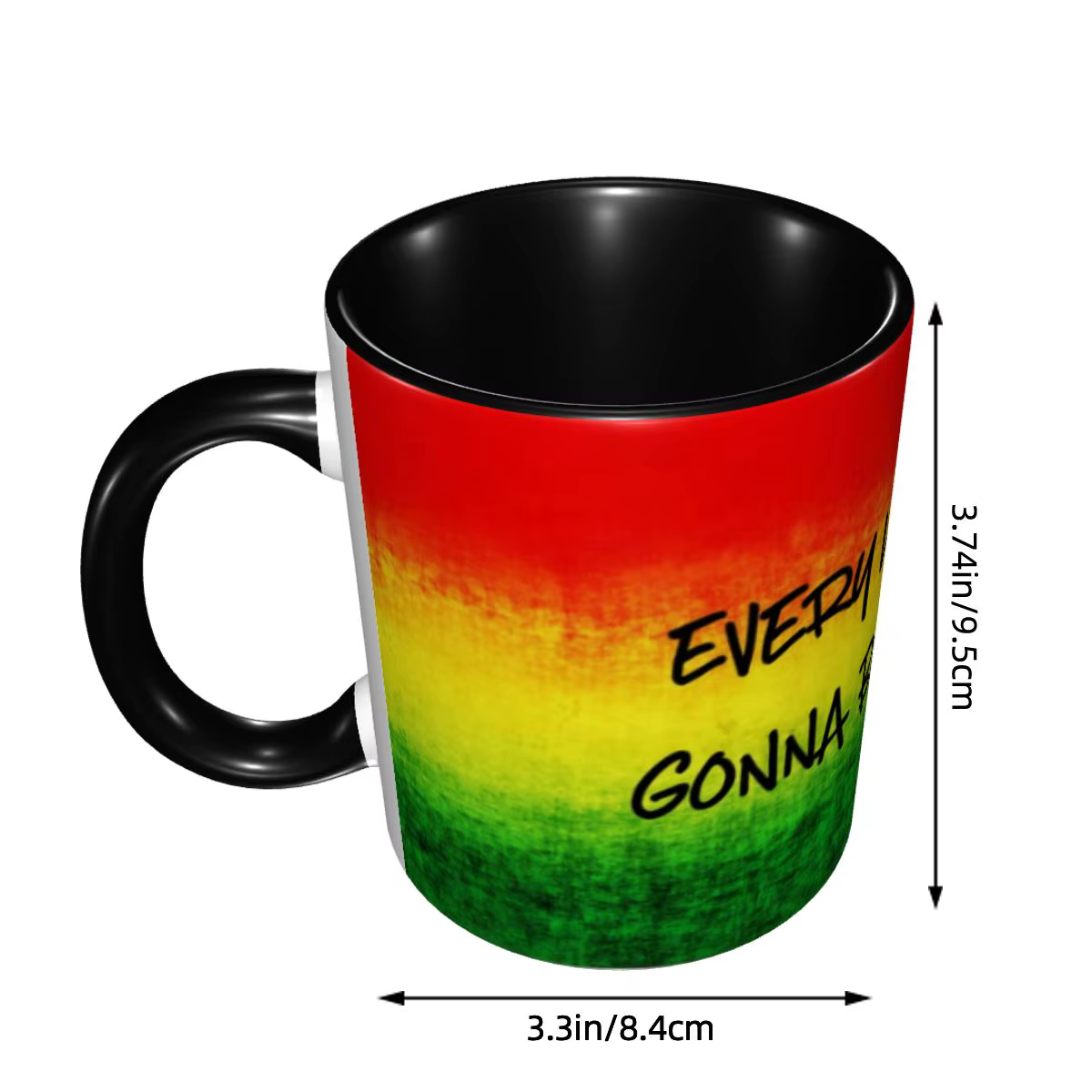 Tasses personnalisées avec le drapeau de la Jamaïque
