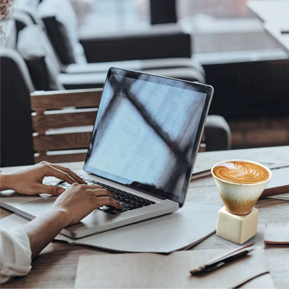 Tasses à café en poterie grossière de 100ml
