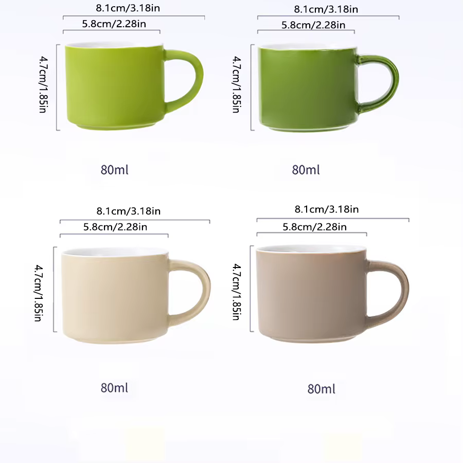 Ensemble de petites tasses à café en céramique
