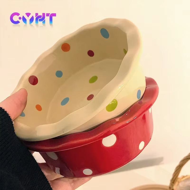 Bol à pois en dentelle de 5.5 pouces