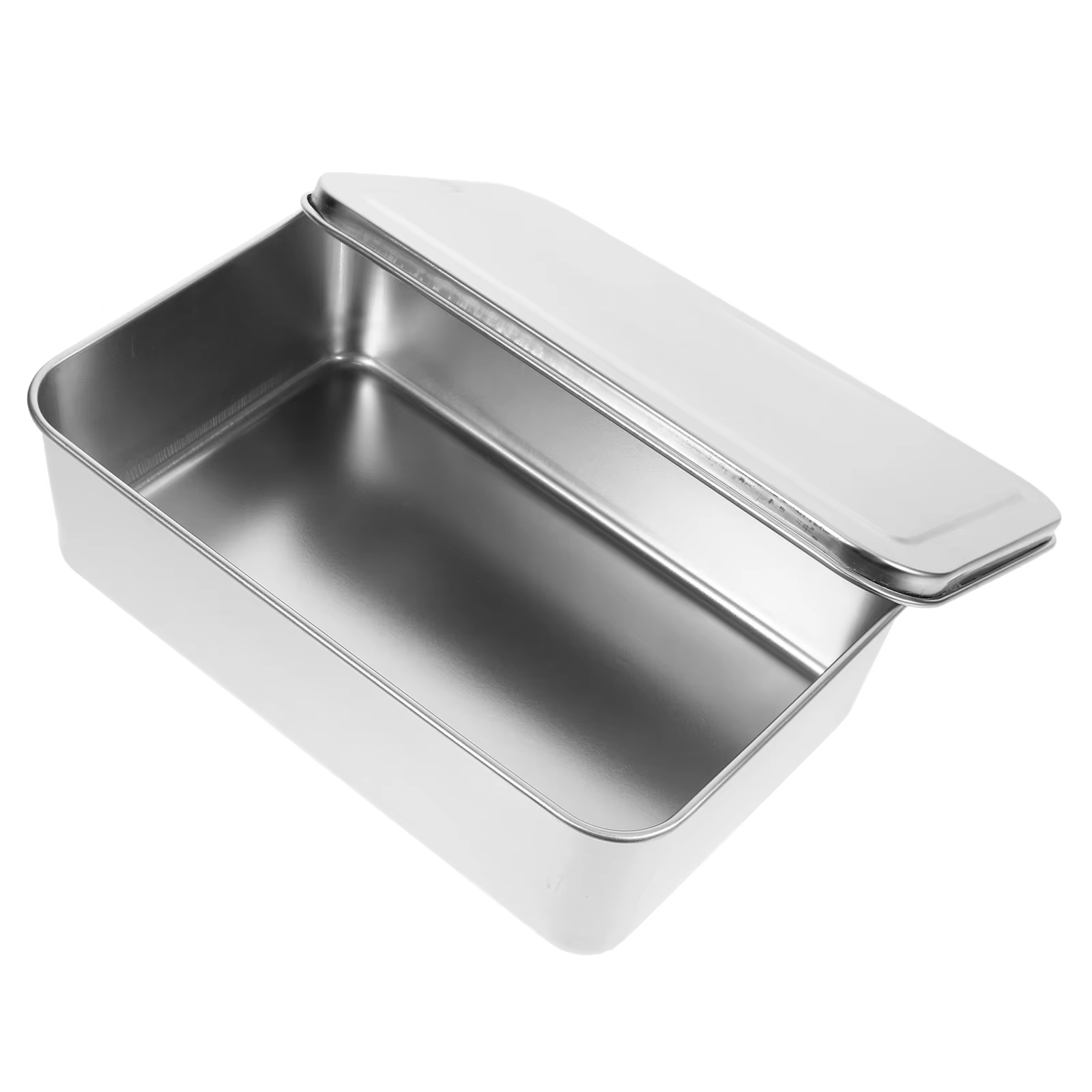 Plateau de cuisson rectangulaire en acier inoxydable