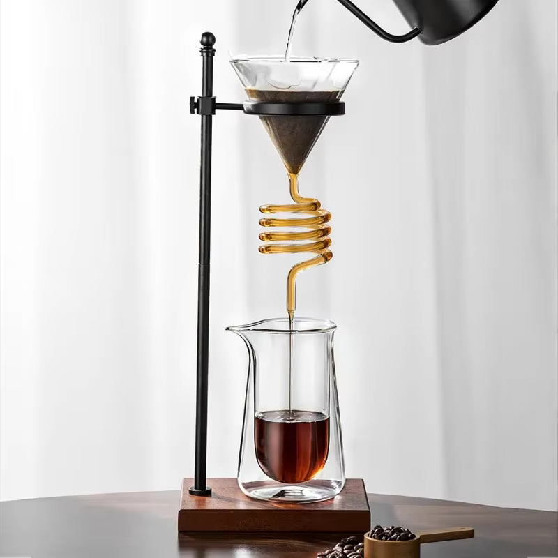 Support de filtration en spirale pour café, style INS, pour V60 Chemex