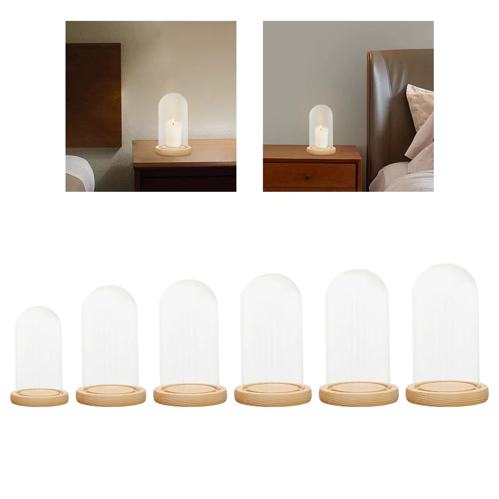 Cloche en verre, pot de cloche