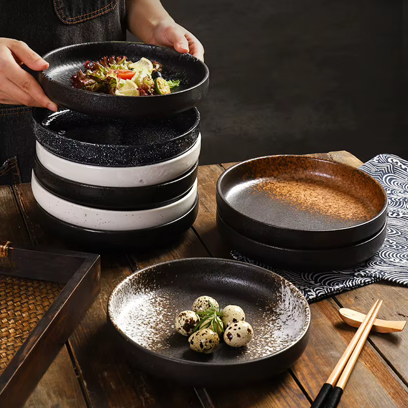 Disque en céramique de style japonais