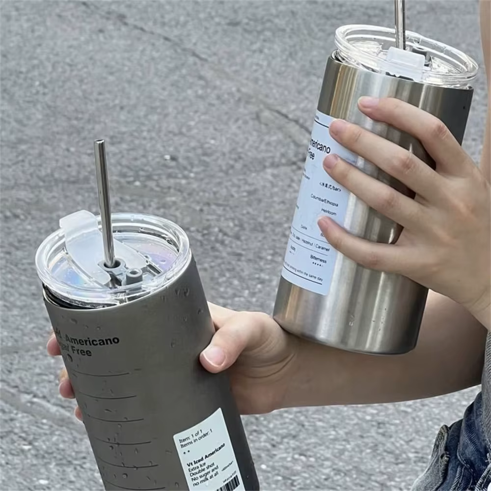Tasse à café Portable en acier inoxydable de 600ml