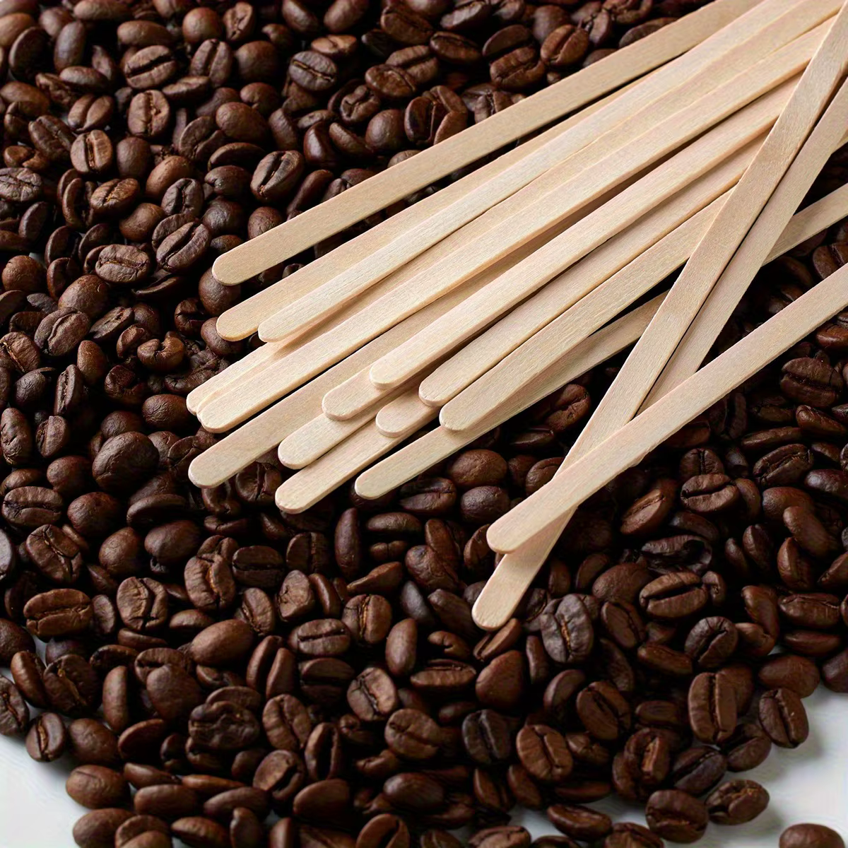 100 pièces bâtons de café remuer emballé unique agitateurs