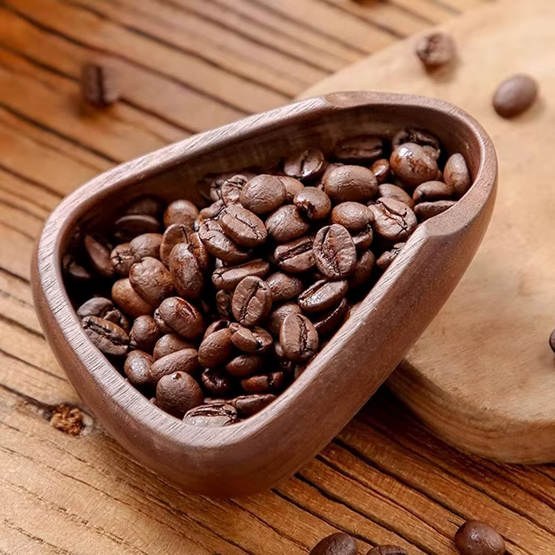 Plateaux à doseur de grains de café en bois massif
