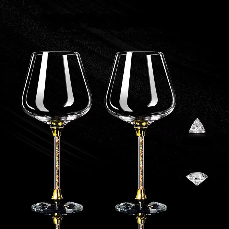 Ensemble de verres à vin rouge en cristal haut de gamme