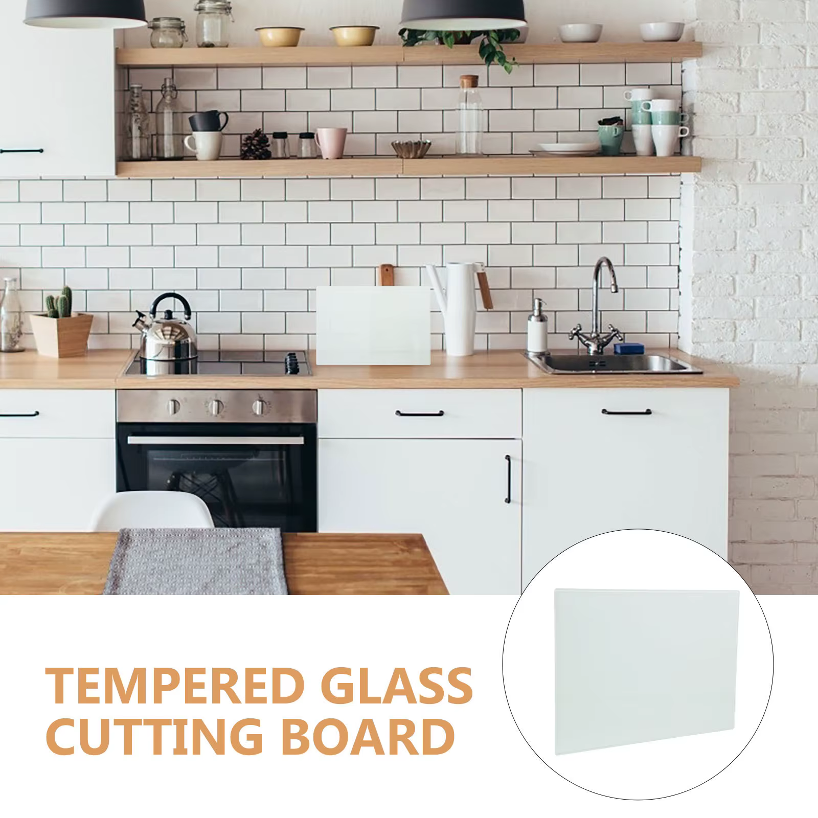 Planche à découper en verre trempé