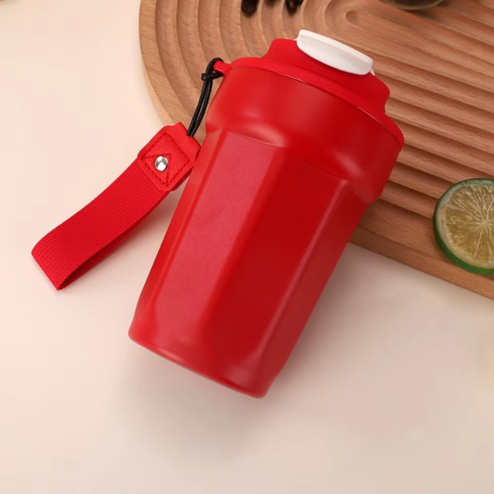Tasse à café créative à huit angles en acier inoxydable