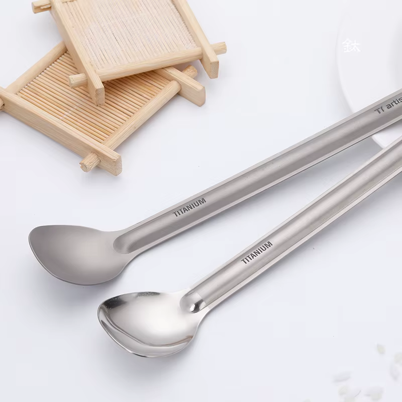 Tiartisan – cuillère Spork à Long manche en titane