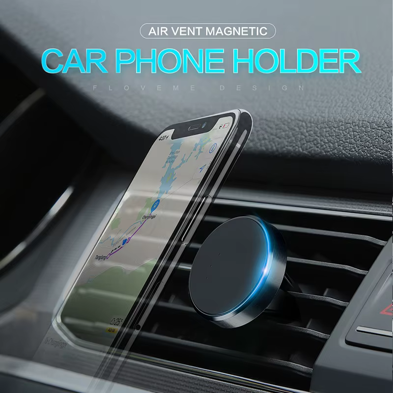 Support magnétique universel pour voiture, support de ventilation, accessoires pour iPhone Samsung Xiaomi, support magnétique pour téléphone portable de voiture