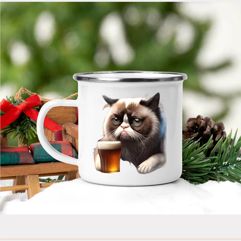 Tasse personnalisée avec Photos de chien et de chat