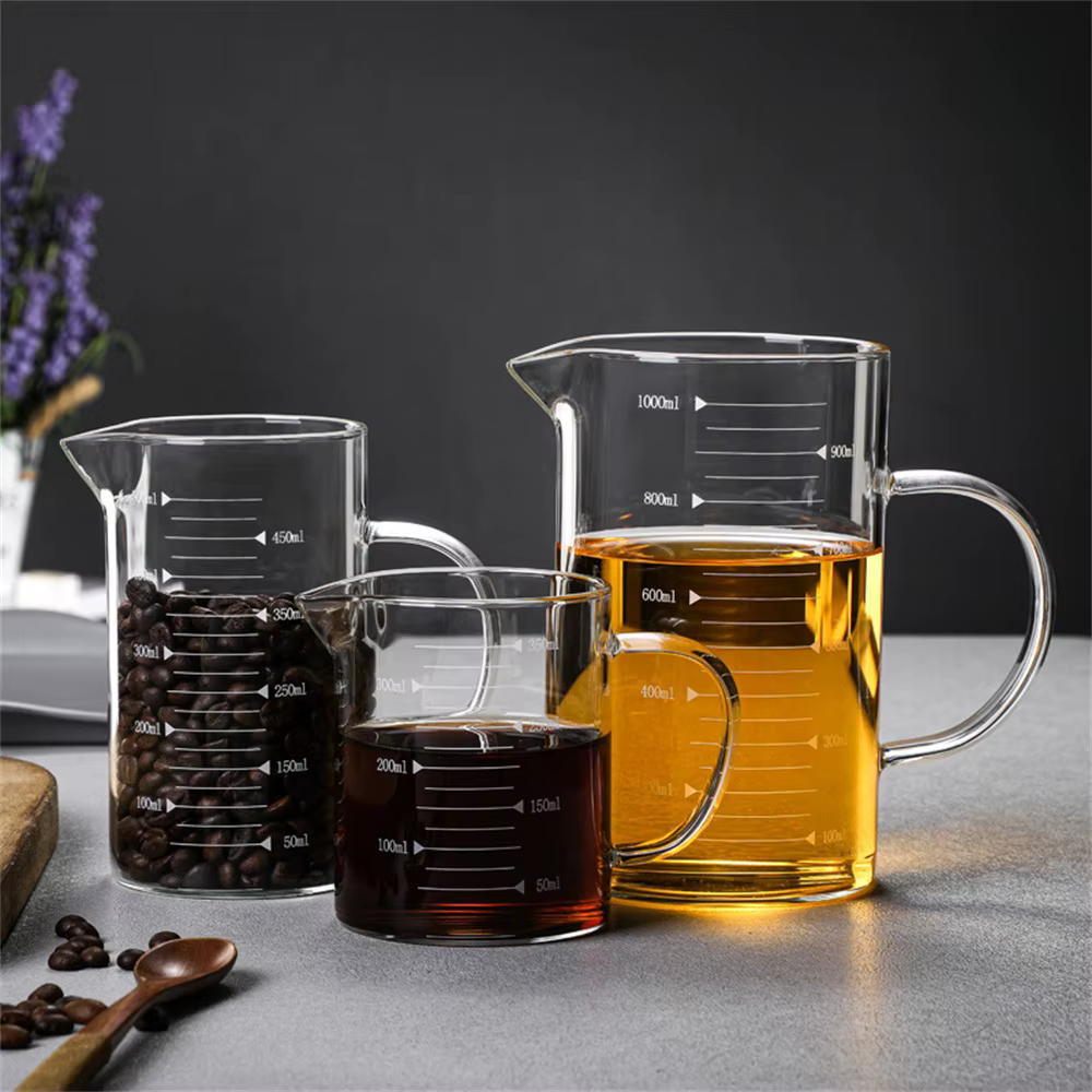 Tasse à mesurer en verre avec poignée 250/350/500/1000 ml