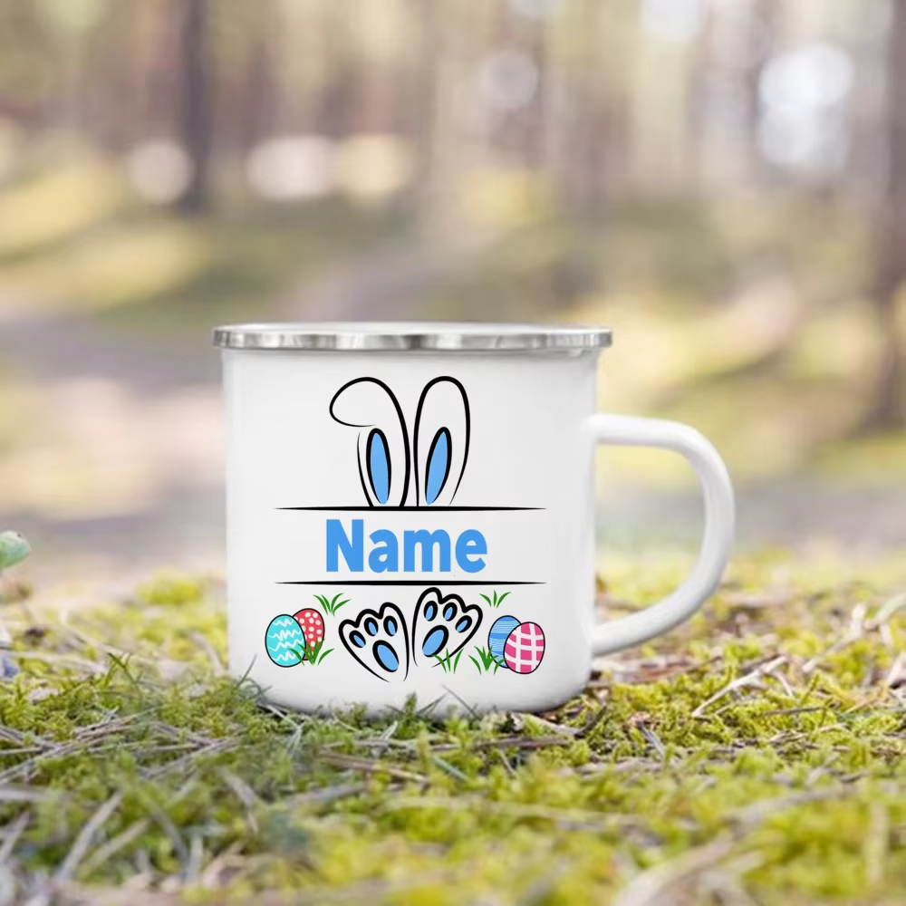 Tasses personnalisées en émail de pâques