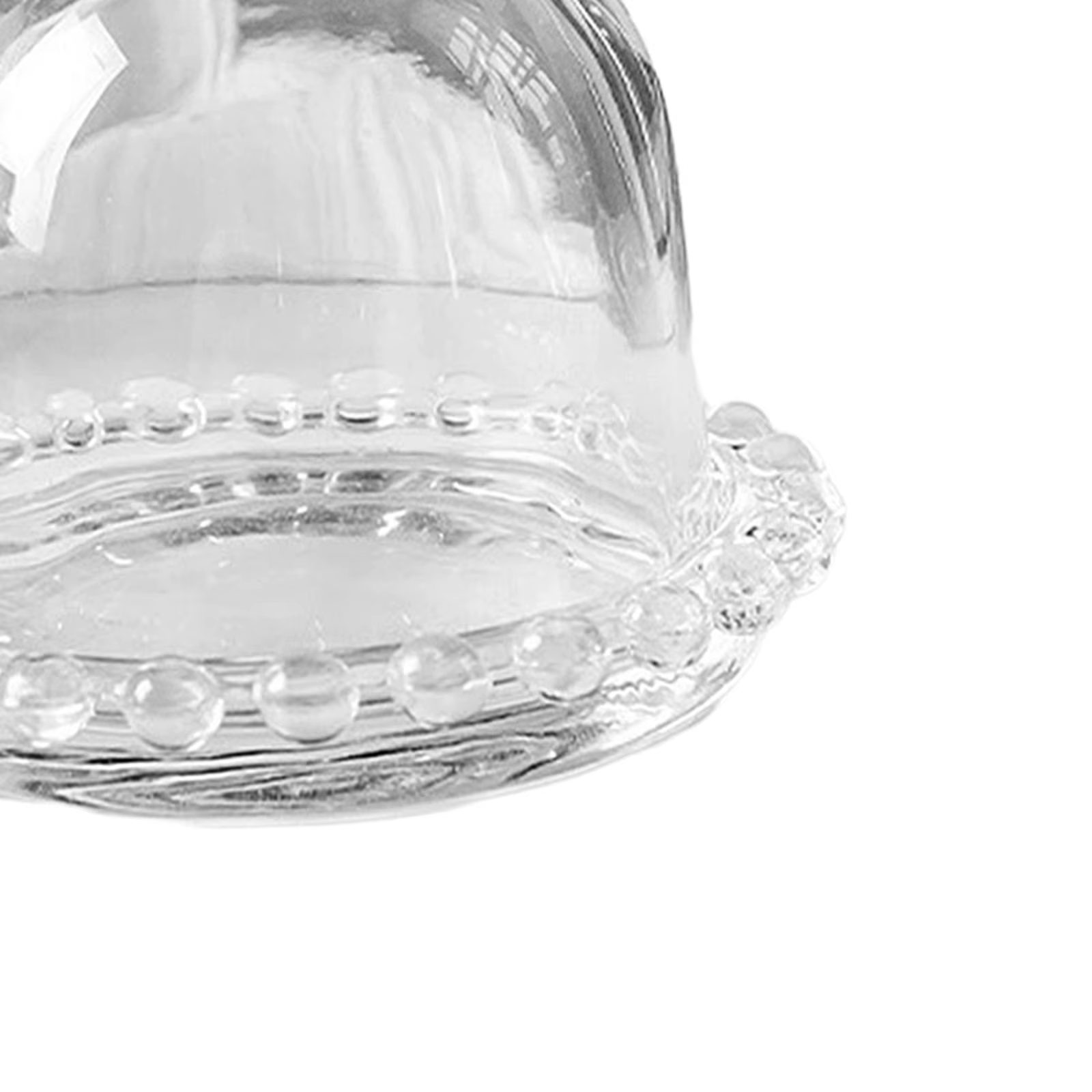 Dôme à Dessert en verre avec Base