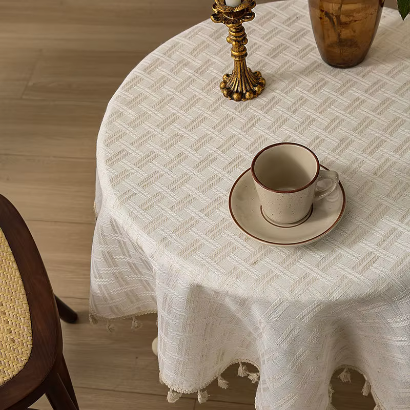 Nappe rectangulaire japonaise Beige