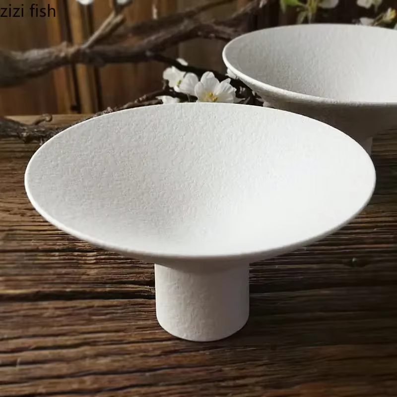 Assiettes à pâtes hautes en céramique