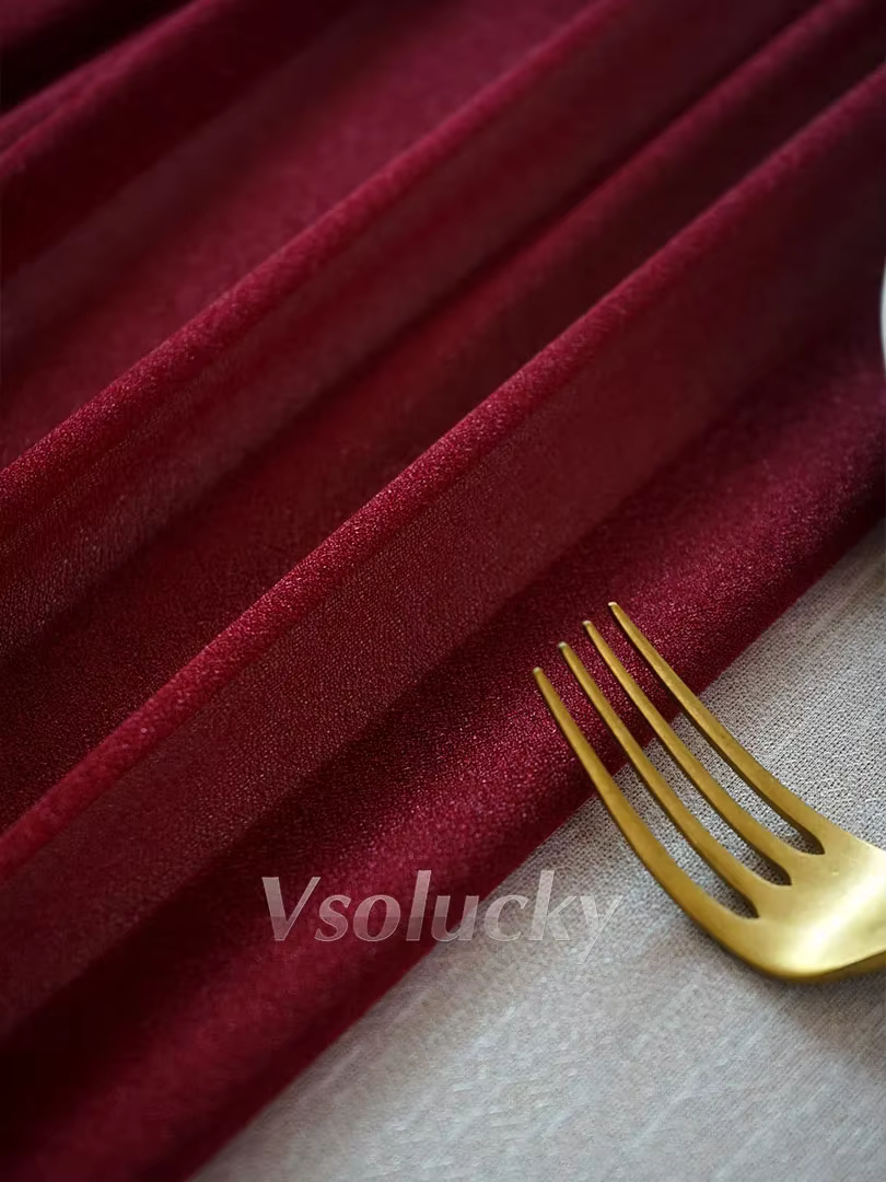 Chemin de Table transparent vin rouge bordeaux