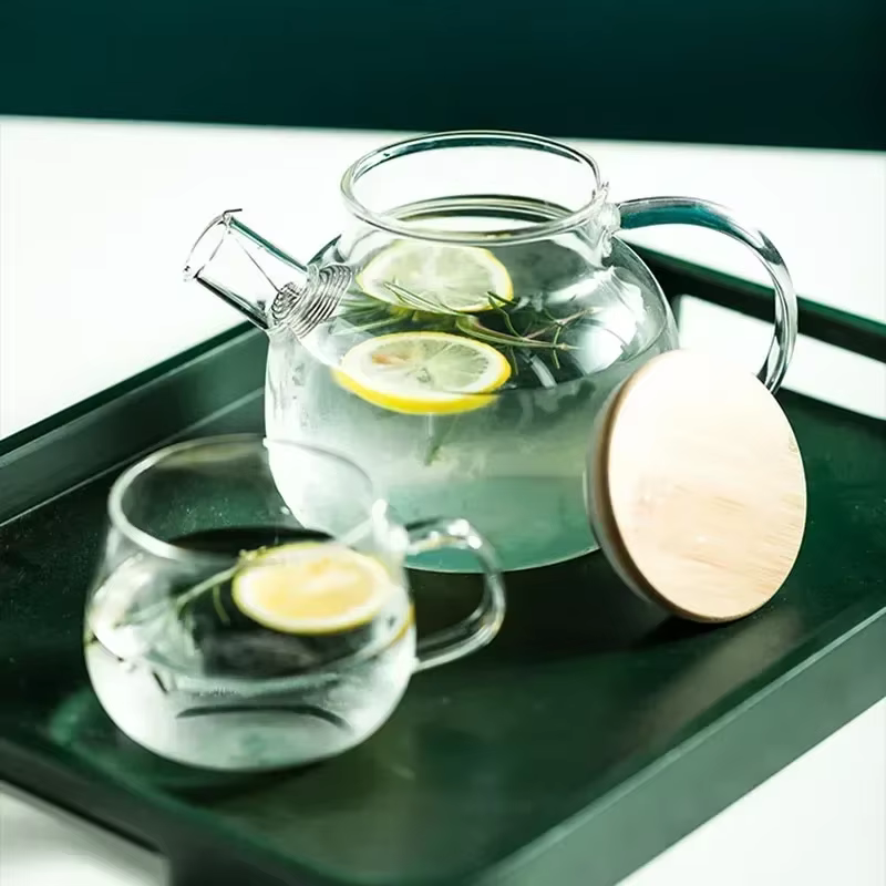 Théière en verre Borosilicate Transparent de 1