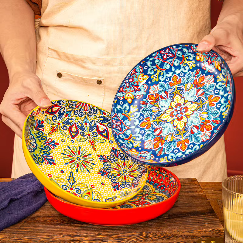 Assiette en céramique de Style bohème