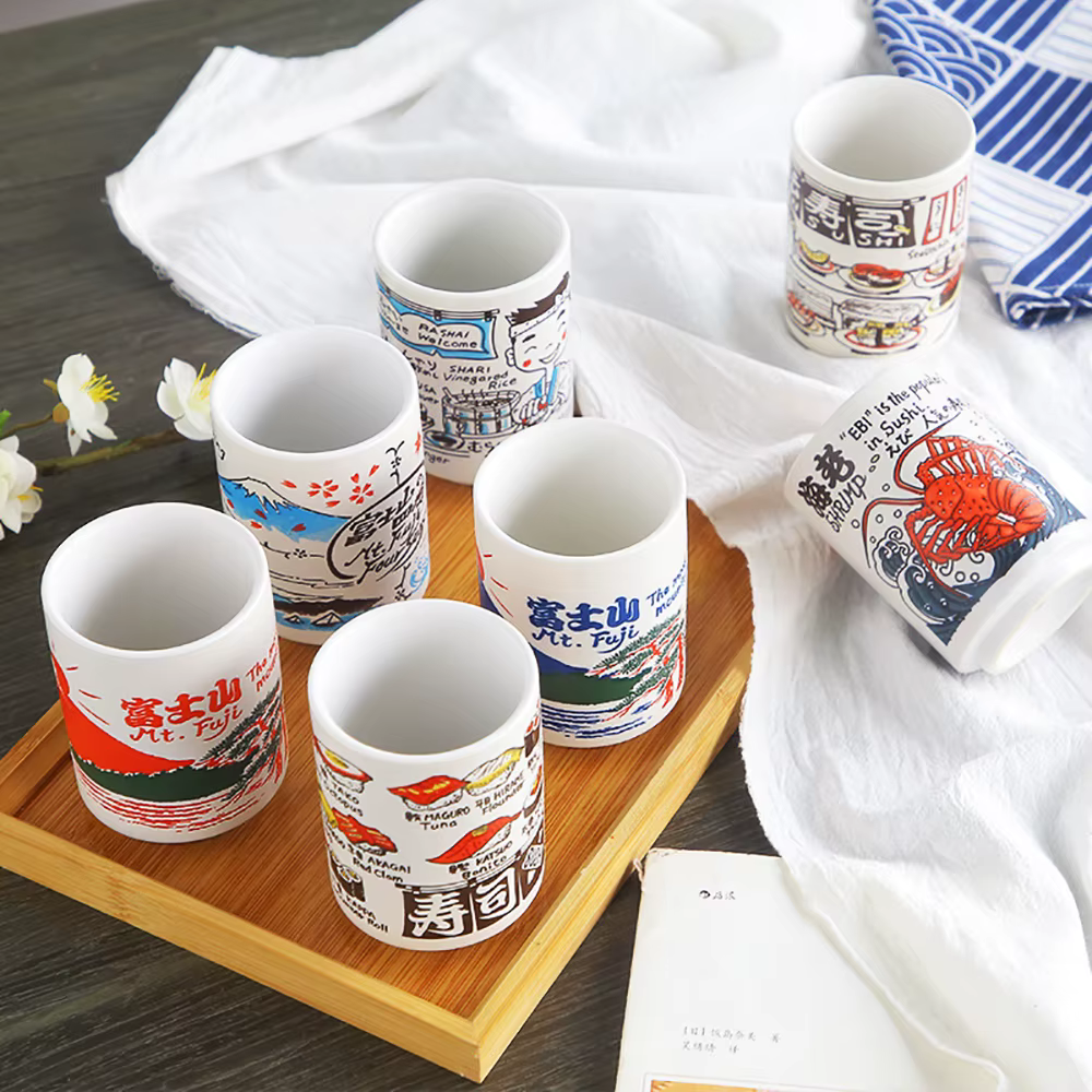 Tasses en céramique à Impression japonaise