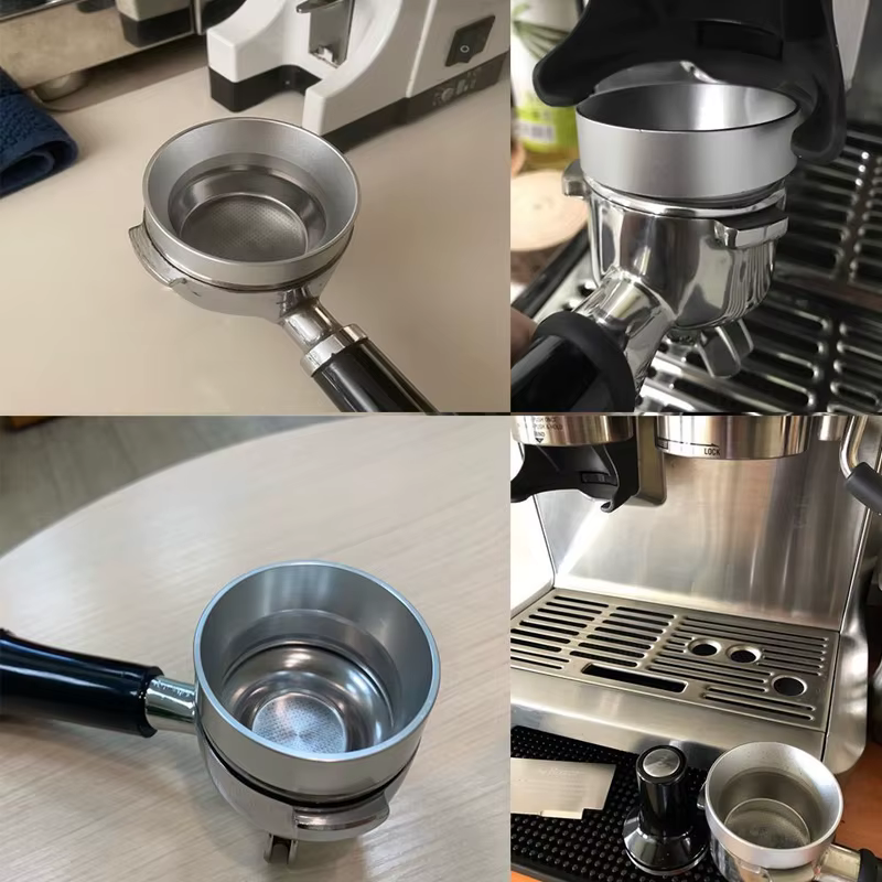 Anneau de dosage Intelligent en aluminium pour bol café en poudre expresso Barista outil pour 51//53/54/58MM profileur