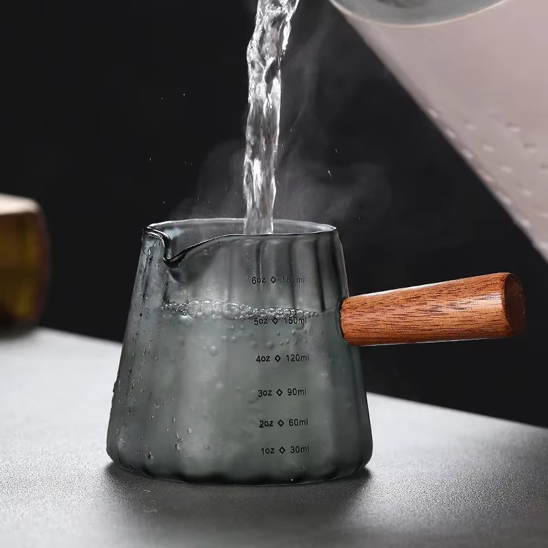 JUSTINLAU Tasse à mesurer expresso avec manche en bois