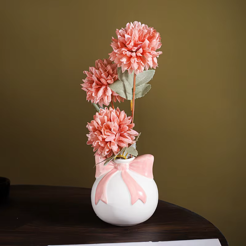 Vase en céramique pour costume de réception de mariage pour pièce maîtresse d'herbe de Pampa