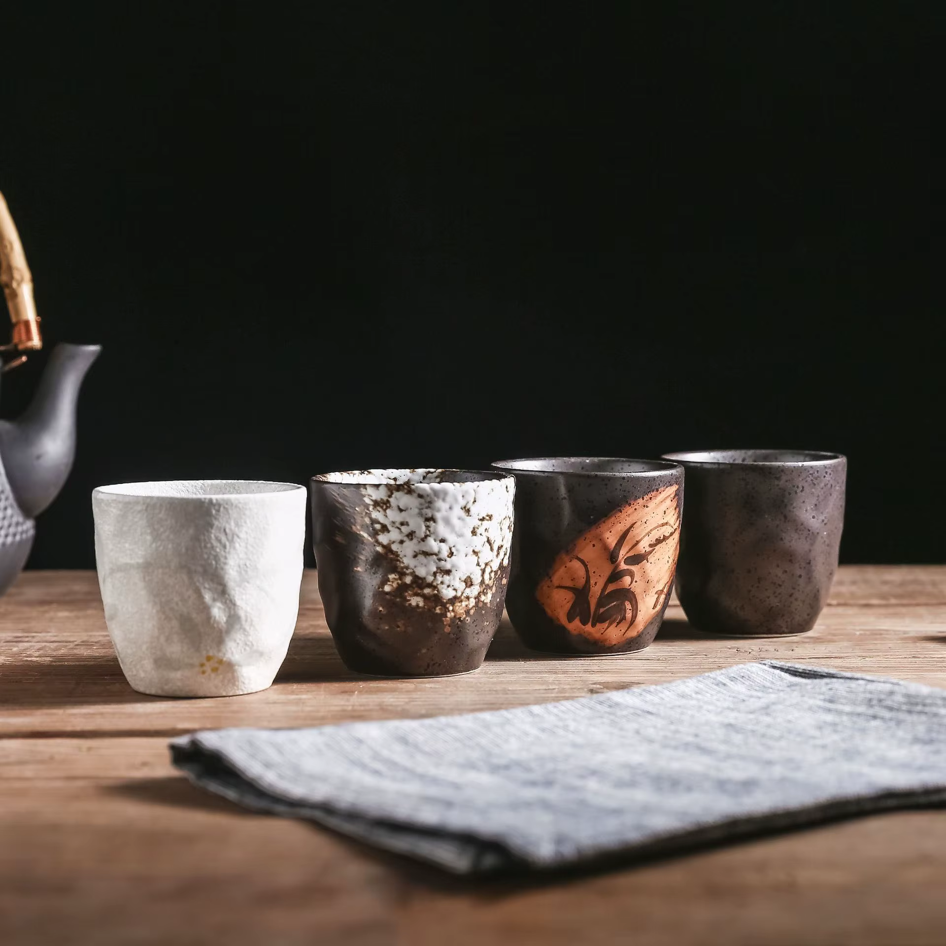 Tasse à Thé Japonaise de 180ml en Céramique Rétro