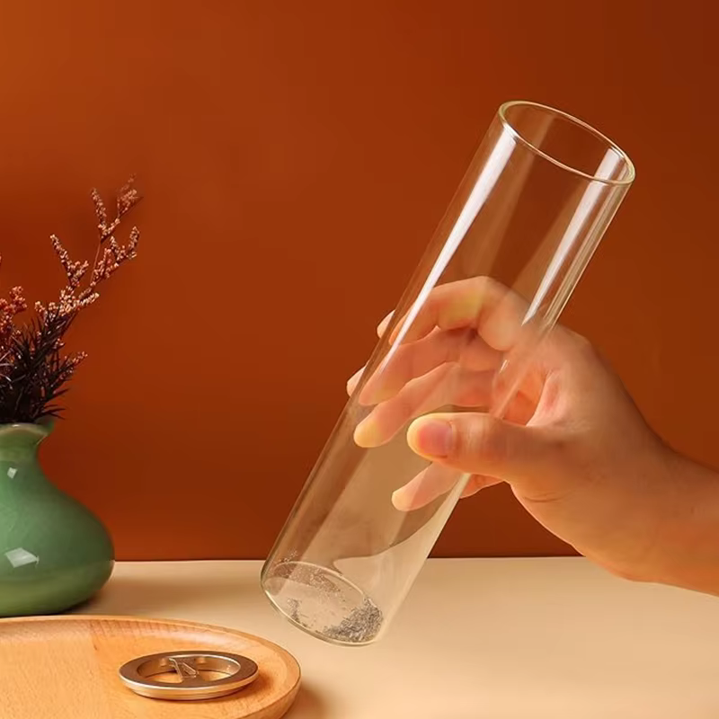 Brûleur d'encens moderne en verre anti-cendres volantes avec cendrier