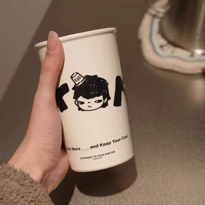 POP MART Édition Limitée SHANGHAI HIRONO Série de Tasses en Céramique sur le Thème des Magasins de Proximité