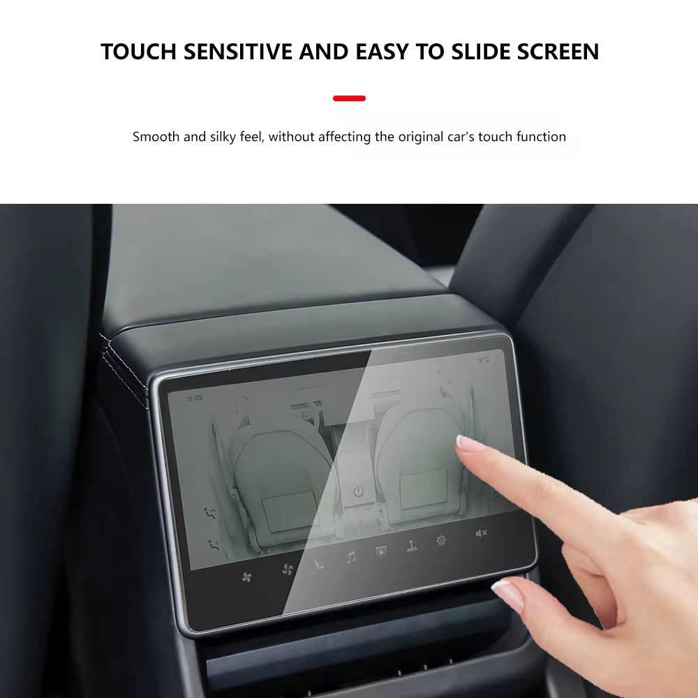 Verre trempé Film Protecteur Pour Nouveau Tesla Modèle Y Juniper 2025/Modèle 3 Highland 2 pcs/ensemble HD Avant Arrière Écran Protection