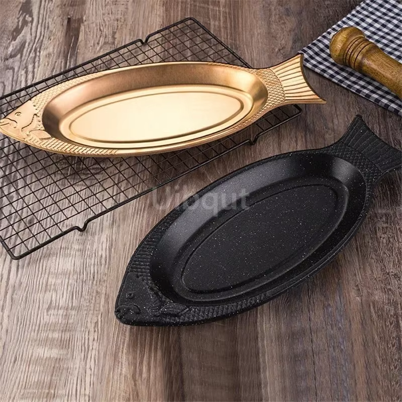 Assiette à poisson cuite à la vapeur en forme de plat