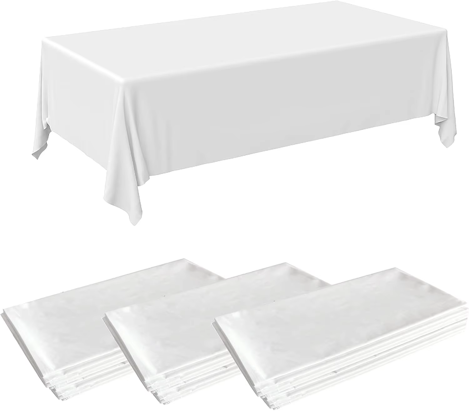 Nappe rectangulaire imperméable pour fête de mariage