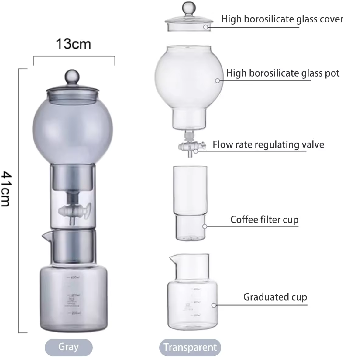 Cafetière goutte à goutte glacée