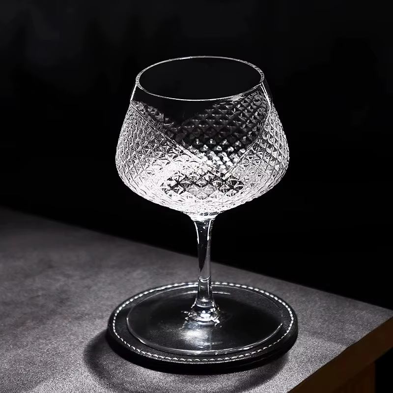 Gin and Tonic-Verre à Vin Gravé au Diamant