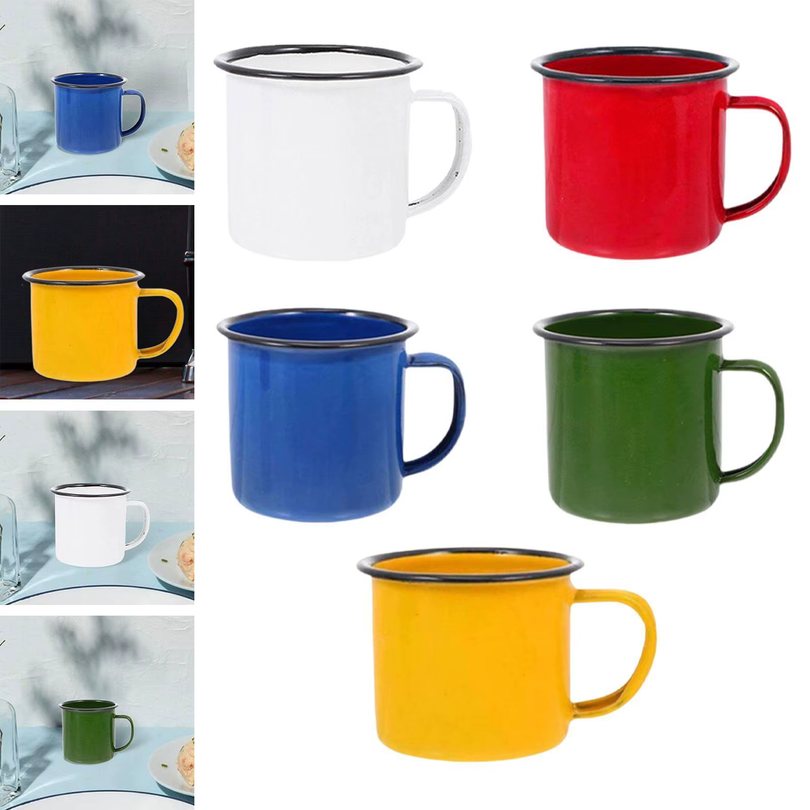 Tasse à café en émail, tasse à thé