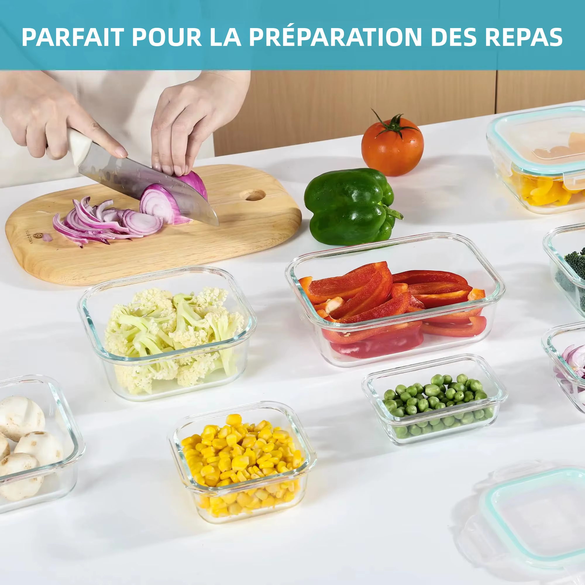 Boîte à déjeuner en verre