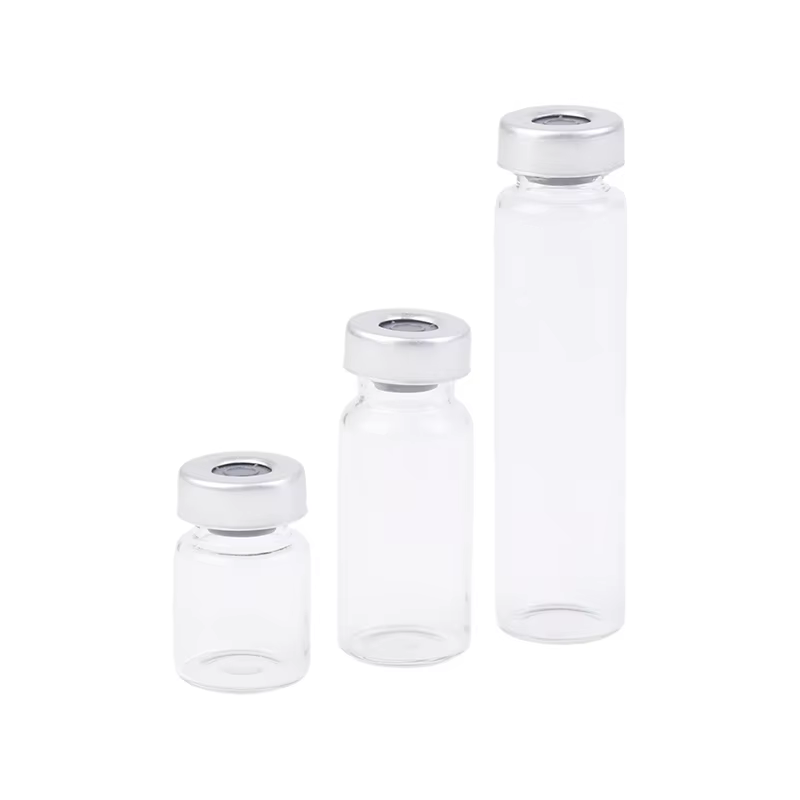 Flacons d'ÉchdébordScellés en Verre Transparent avec Port d'Injection Auto-Guérison