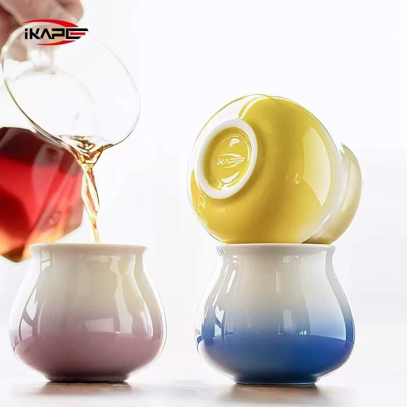 IKAPE Tasse à café en céramique unisexe 180 ml avec poignée parfaite pour le latte