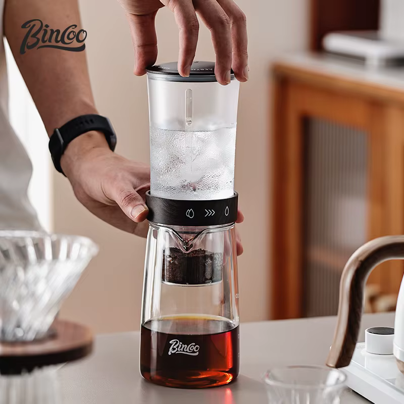 Bincoo – Pot d'égouttement de glace en verre Transparent