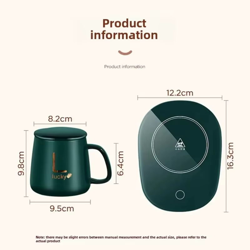 Tasse auto-chauffante intelligente avec 55 ° C température constante. Coffret cadeau