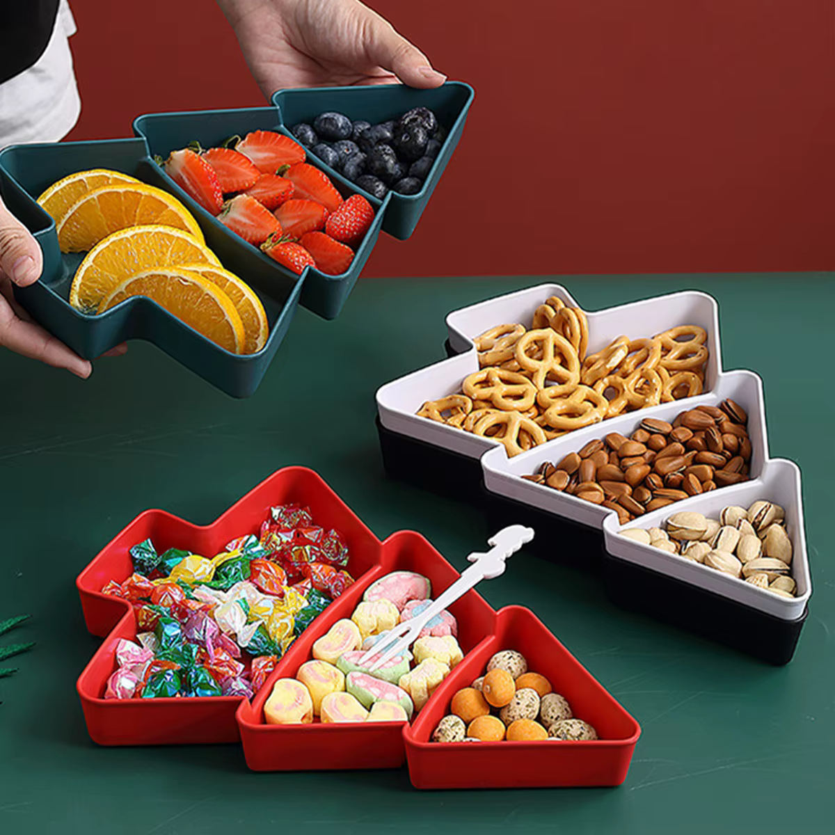 Assiette de fruits pour arbre de Noël