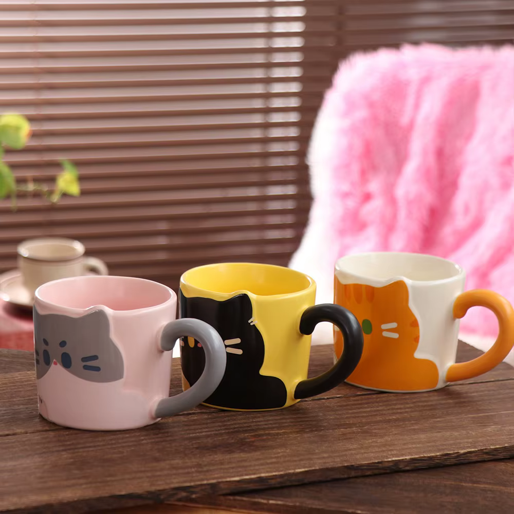 Tasse à café motif chat