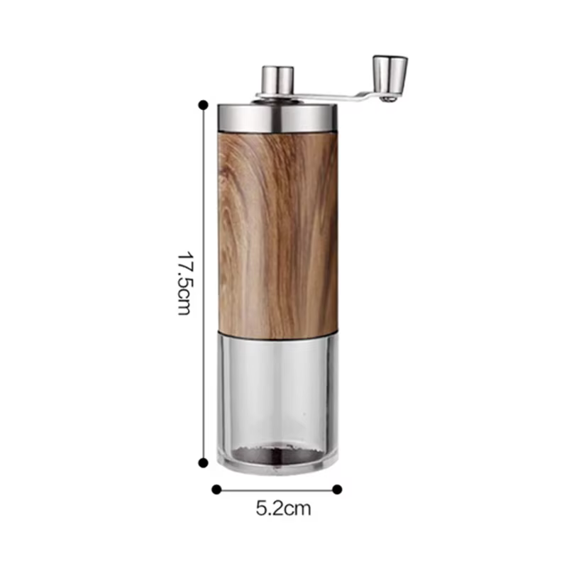 1 pièce Moulin à café manuel portable en acier inoxydable avec manivelle